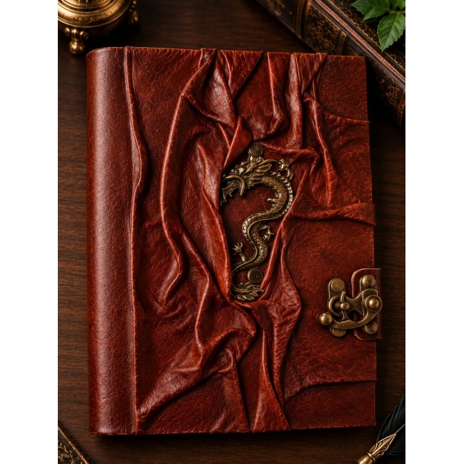 13cm x 18cm middle leather notebook -4